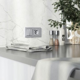 W1179565 Накладка для розетки USB (серебряный матовый) Werkel a063623