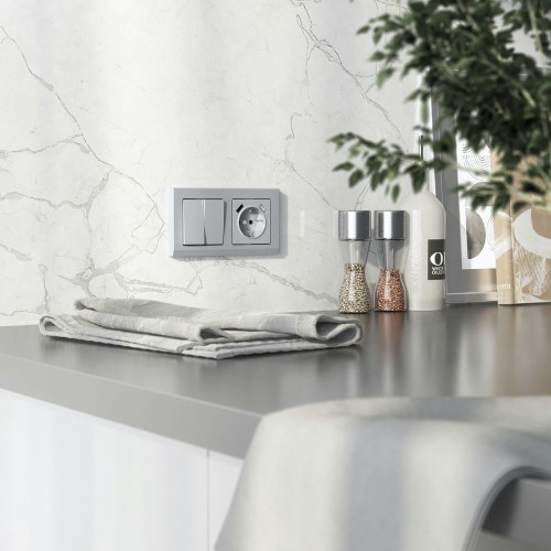 W1179565 Накладка для розетки USB (серебряный матовый) Werkel a063623