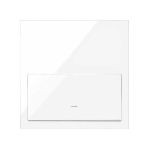 Кит на 1 пост, фронт: 1 рамка «минимум» + 1 клавиша выключателя белый глянец Simon 100, 10020101-130