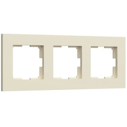 Рамка на 3 поста Slab (айвори матовый) Werkel a062808 W0032962