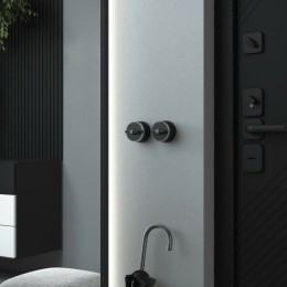 W5812051 Переключатель одноклавишный (черный матовый/хром) Vintage Werkel a055914