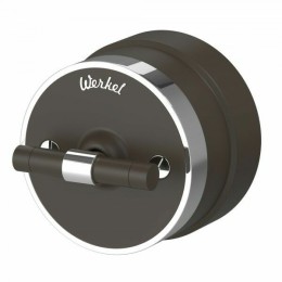 W5812052 Переключатель одноклавишный (мокко матовый/хром) Vintage Werkel a055915