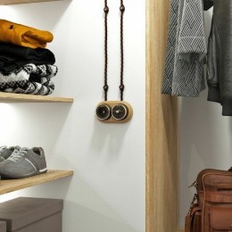 W5812052 Переключатель одноклавишный (мокко матовый/хром) Vintage Werkel a055915