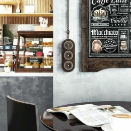 W5812052 Переключатель одноклавишный (мокко матовый/хром) Vintage Werkel a055915