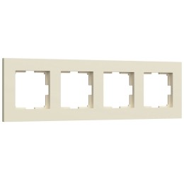 Рамка на 4 поста Slab (айвори матовый) Werkel a062809 W0042962