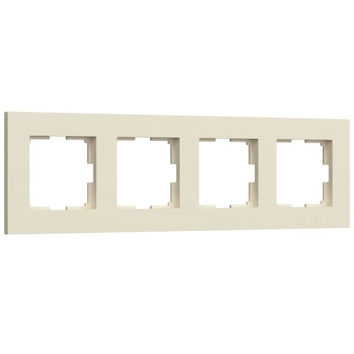 Рамка на 4 поста Slab (айвори матовый) Werkel a062809 W0042962