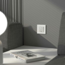 Рамка на 1 пост Senso (белый, стекло soft-touch) Werkel W0013101 a064564