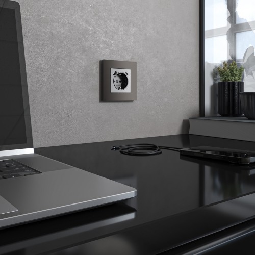 Рамка на 1 пост Slab (бронза матовый) Werkel a062810 W0012963