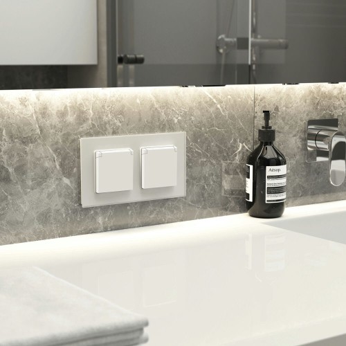 Рамка на 2 поста Senso (белый, стекло soft-touch) Werkel W0023101 a064565