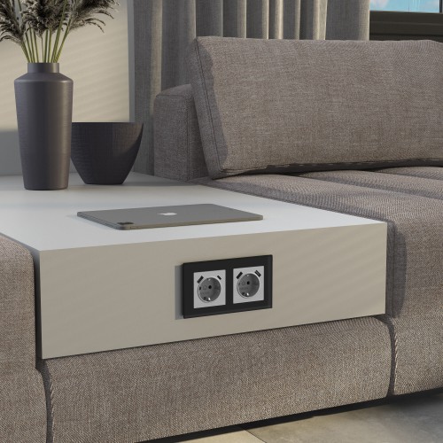 Рамка на 2 поста Senso (черный, стекло soft-touch) Werkel W0023108 a064573