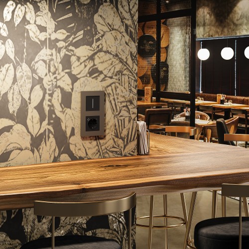 Рамка на 2 поста Slab (бронза матовый) Werkel a062812 W0022963