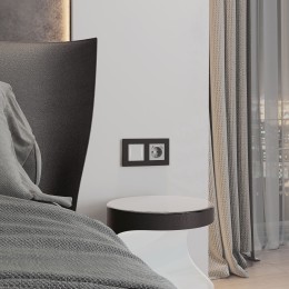 Рамка на 2 поста Slab (черный матовый) Werkel a062800 W0022908