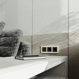 Рамка на 3 поста Slab (айвори матовый) Werkel a062808 W0032962