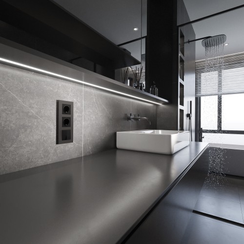 Рамка на 3 поста Slab (бронза матовый) Werkel a062814 W0032963