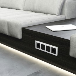 Рамка на 4 поста Senso (белый, стекло soft-touch) Werkel W0043101 a064567