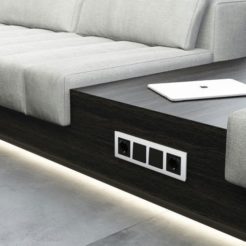 Рамка на 4 поста Senso (белый, стекло soft-touch) Werkel W0043101 a064567