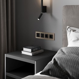 Рамка на 4 поста Senso (шампань, стекло soft-touch) Werkel W0043111 a064579