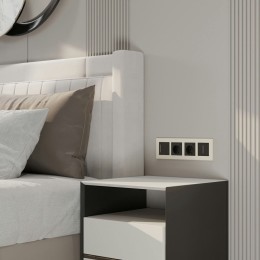 Рамка на 4 поста Slab (айвори матовый) Werkel a062809 W0042962