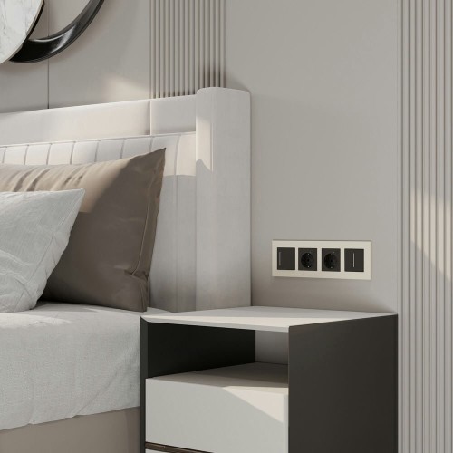 Рамка на 4 поста Slab (айвори матовый) Werkel a062809 W0042962