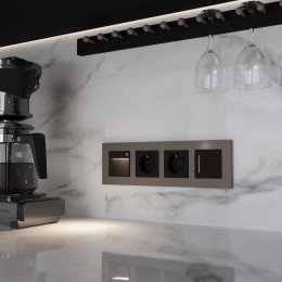 Рамка на 4 поста Slab (бронза матовый) Werkel a062816 W0042963