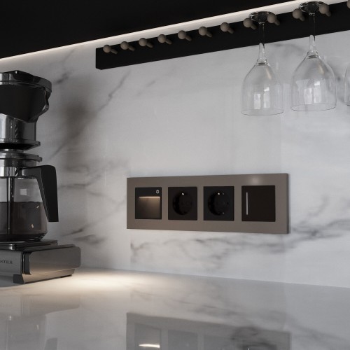 Рамка на 4 поста Slab (бронза матовый) Werkel a062816 W0042963