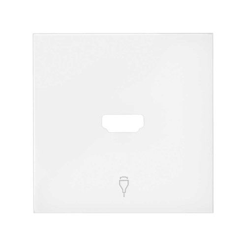 Накладка розетки HDMI белый матовый Simon 100, 10001094-230
