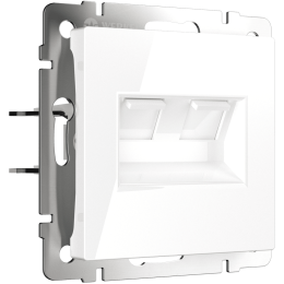 W1181101 Розетка двойная Ethernet RJ-45 (белая) Antik Werkel a051115