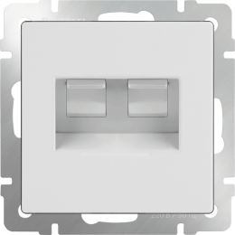 W1181101 Розетка двойная Ethernet RJ-45 (белая) Antik Werkel a051115