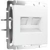 W1181161 Розетка двойная Ethernet RJ-45 (белый матовый) Werkel a062408
