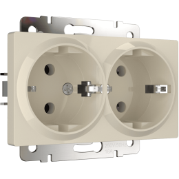 W1172003 Розетка двойная с заземлением (слоновая кость) Antik Werkel a051465