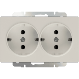W1172003 Розетка двойная с заземлением (слоновая кость) Antik Werkel a051465