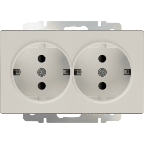 W1172003 Розетка двойная с заземлением (слоновая кость) Antik Werkel a051465