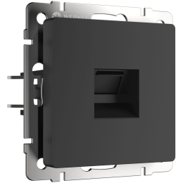 W1181008 Розетка Ethernet RJ-45 (черный матовый) Antik Werkel a051606