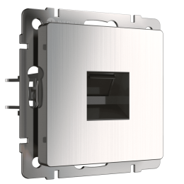 W1181002 Розетка Ethernet RJ-45 (глянцевый никель) Antik Werkel a051079