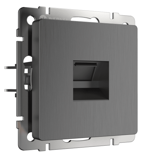 W1181004 Розетка Ethernet RJ-45 (графит рифленый) Antik Werkel a050748