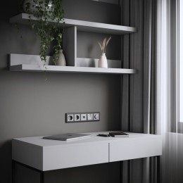 W1181065 Розетка Ethernet RJ-45 (серебряный матовый) Werkel a063620