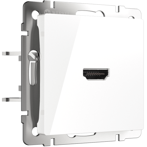 W1186001 Розетка HDMI (белый) Aluminium Werkel a051121