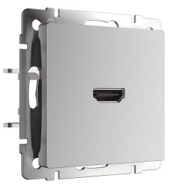 WL06-60-11 Розетка HDMI (серебряный) Antik Werkel a039268