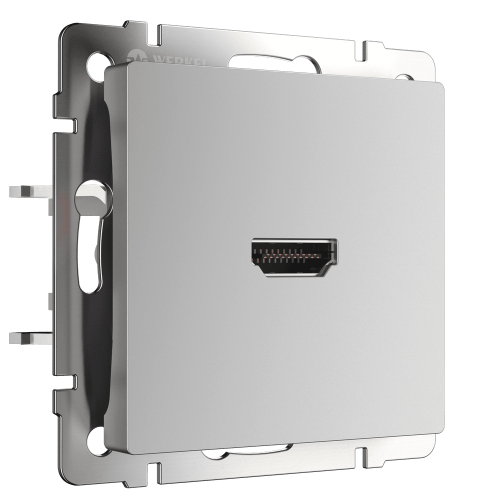 WL06-60-11 Розетка HDMI (серебряный) Antik Werkel a039268