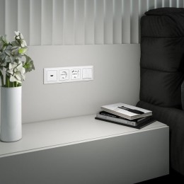 W1171701 Розетка с быстрой зарядкой USB Type A+С белая Werkel a056272