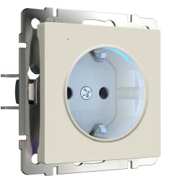 W1171462 Розетка с подсветкой (айвори матовый) Werkel a062424