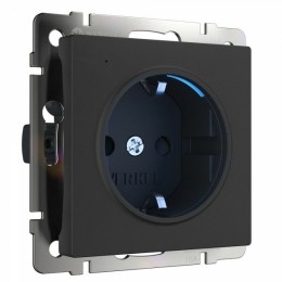 W1171408 Розетка с подсветкой черный матовый Werkel a054523