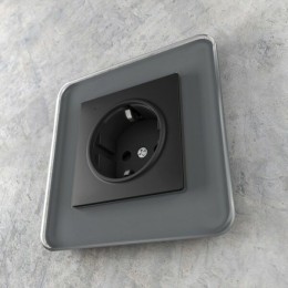 W1171408 Розетка с подсветкой черный матовый Werkel a054523