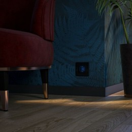 W1171408 Розетка с подсветкой черный матовый Werkel a054523