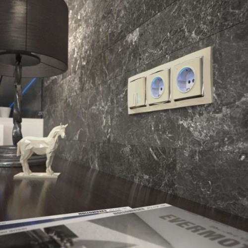 W1171403 Розетка с подсветкой слоновая кость Werkel a054522