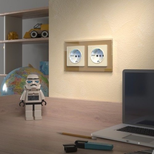 W1171403 Розетка с подсветкой слоновая кость Werkel a054522