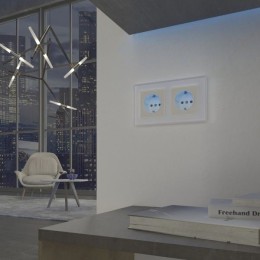 W1171403 Розетка с подсветкой слоновая кость Werkel a054522