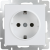 W1171001 Розетка с заземлением (белая) Antik Werkel a051127