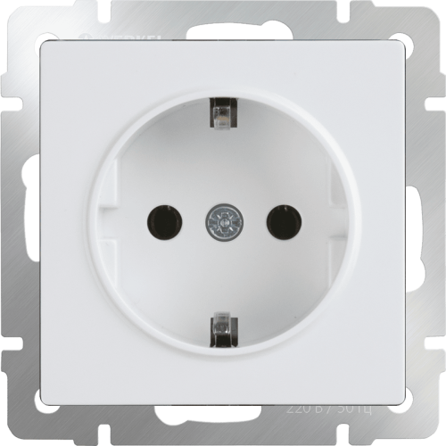 W1171001 Розетка с заземлением (белая) Antik Werkel a051127