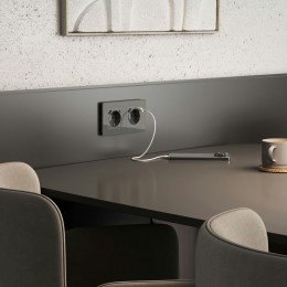 W1179544 Накладка для розетки USB (графит акрил) Werkel a064100